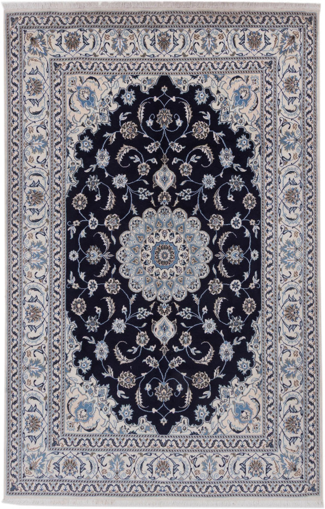 Perserteppich - Nain - 198 x 306 cm - dunkelblau