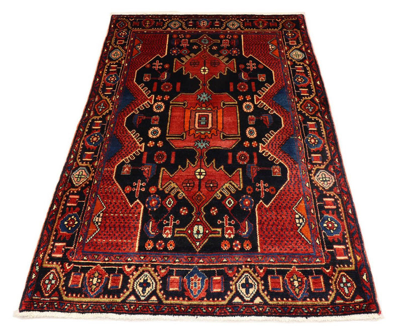Perserteppich - Nomadic 138 x 202 cm - schwarz