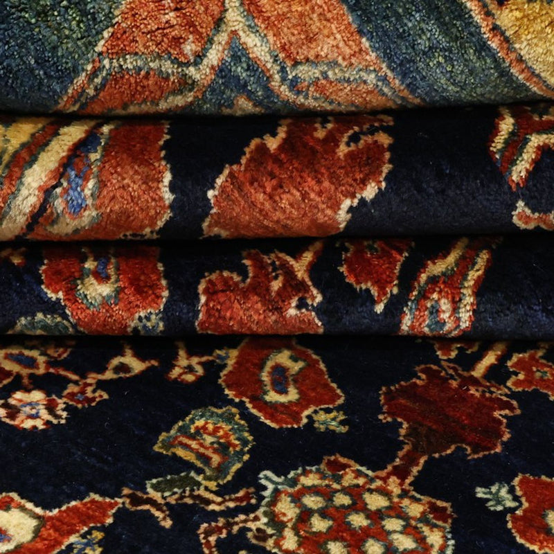 Shiraz Teppich 174x235cm - Perserteppich - dunkelblau