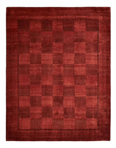 Gabbeh Persisch Teppich 259x327cm - Perserteppich Wollteppich - dunkelrot