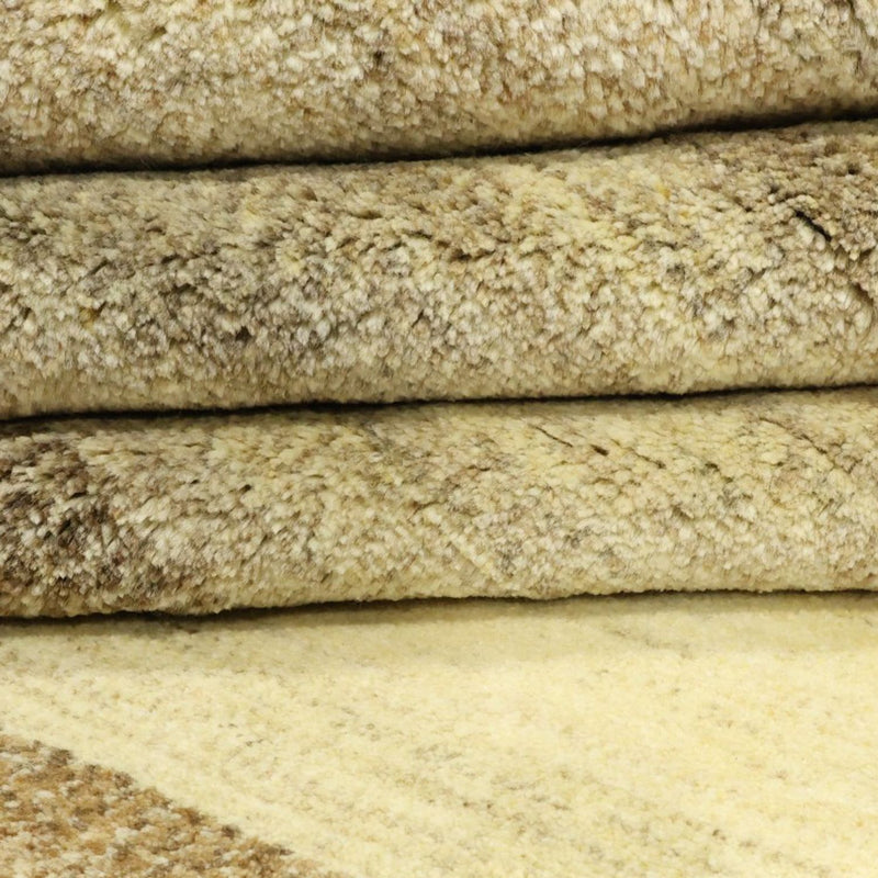 Gabbeh Persisch Teppich 247x329cm - Perserteppich Wollteppich - dunkelbeige