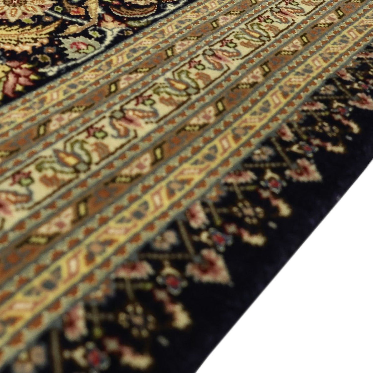 Täbriz - 50 Raj Teppich 249x350cm - Perserteppich - dunkelbraun