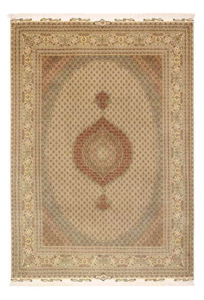 Täbriz - 50 Raj Teppich 250x351cm - Perserteppich - dunkelbeige