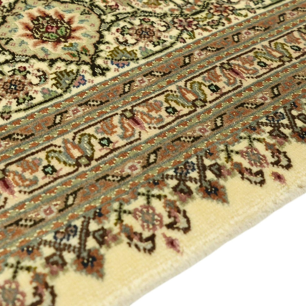 Täbriz - 50 Raj Teppich 203x303cm - Perserteppich - dunkelbeige