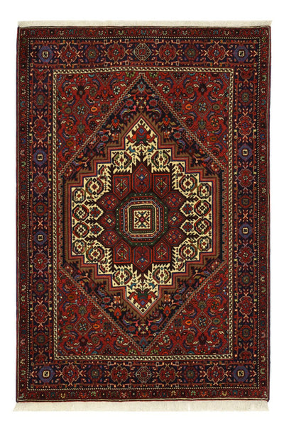 Gholtogh Teppich 102x152cm - Perserteppich - dunkelrot