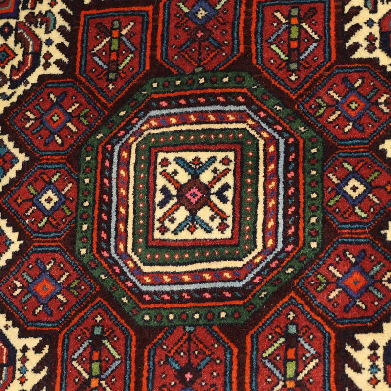 Gholtogh Teppich 102x152cm - Perserteppich - dunkelrot