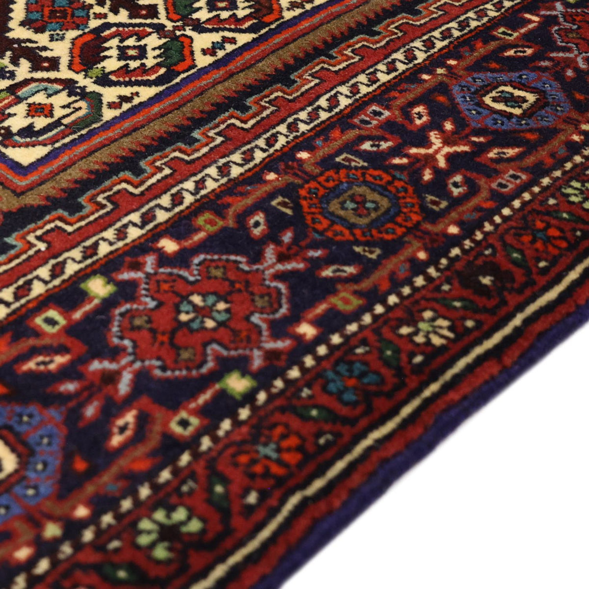 Gholtogh Teppich 102x152cm - Perserteppich - dunkelrot
