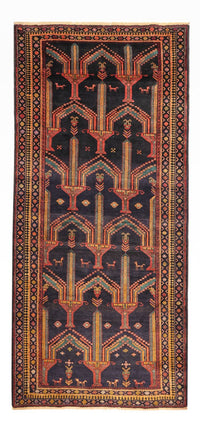 Belutsch Teppich 125x274cm - Orientteppich - dunkelblau – product image