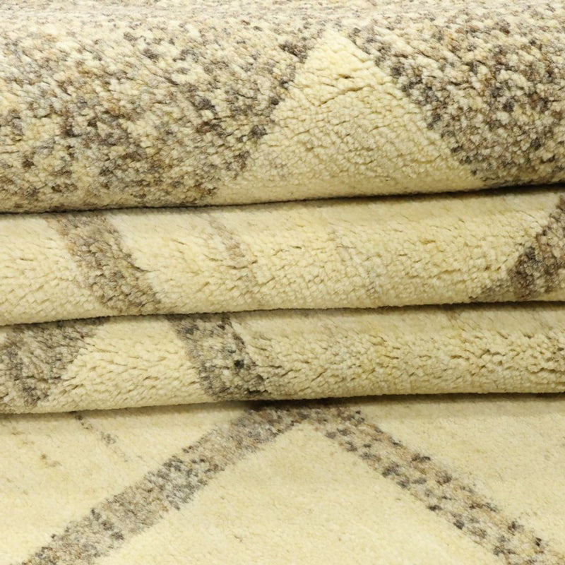 Gabbeh Persisch Teppich 238x307cm - Perserteppich Wollteppich - beige