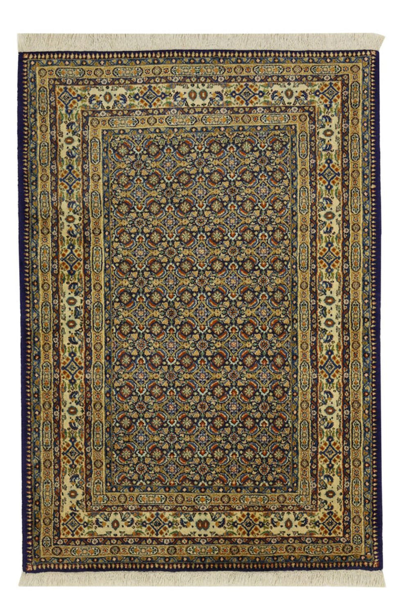 Moud Teppich 99x146cm - Perserteppich - dunkelgrün