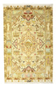 Täbriz - 50 Raj Teppich 102x160cm - Perserteppich - sand