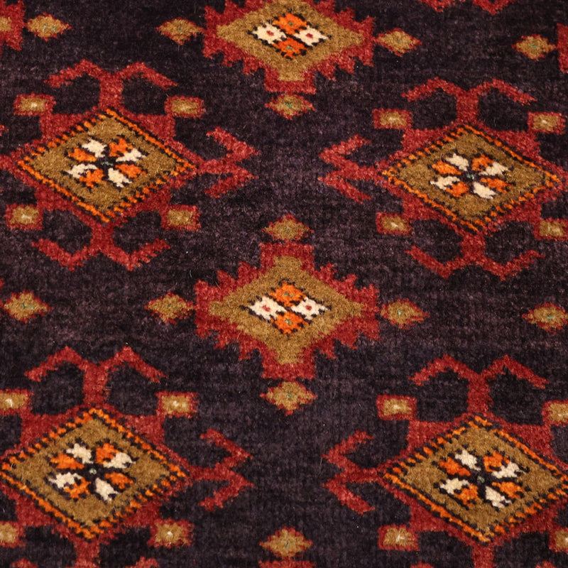 Belutsch Teppich 108x220cm - Orientteppich - dunkelbraun