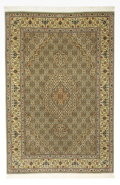 Täbriz - 50 Raj Teppich 101x150cm - Perserteppich - sand