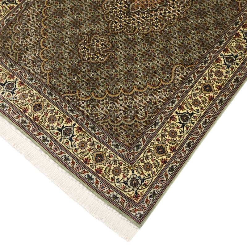 Täbriz - 50 Raj Teppich 101x150cm - Perserteppich - sand