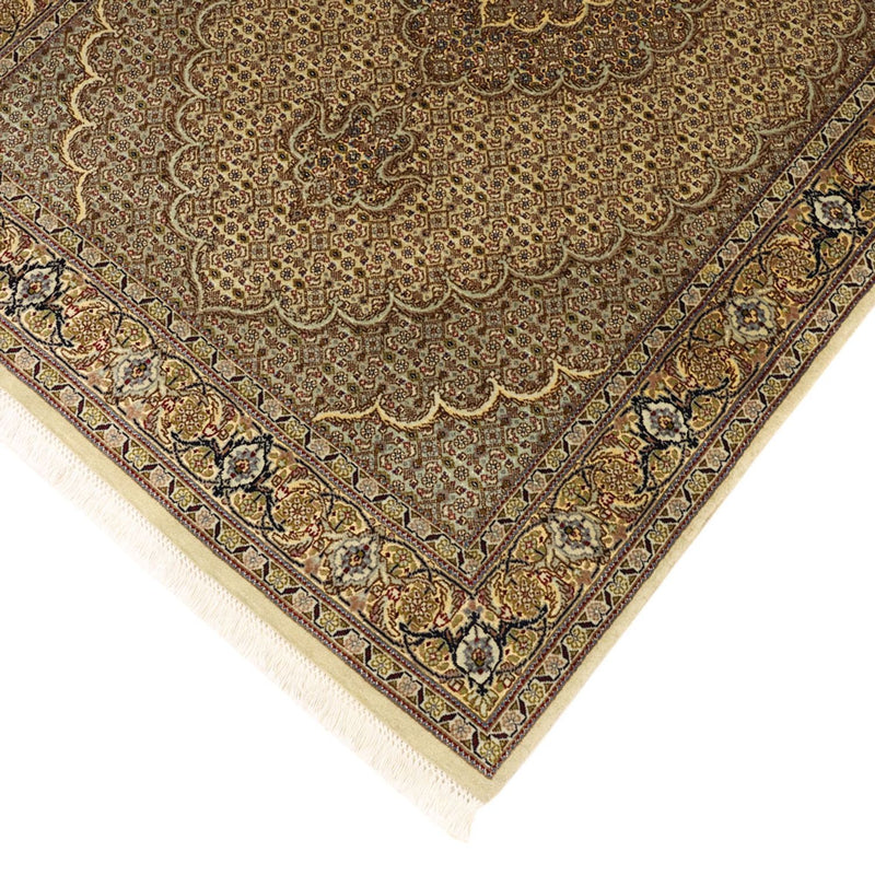 Täbriz Teppich 102x148cm - Perserteppich - sand