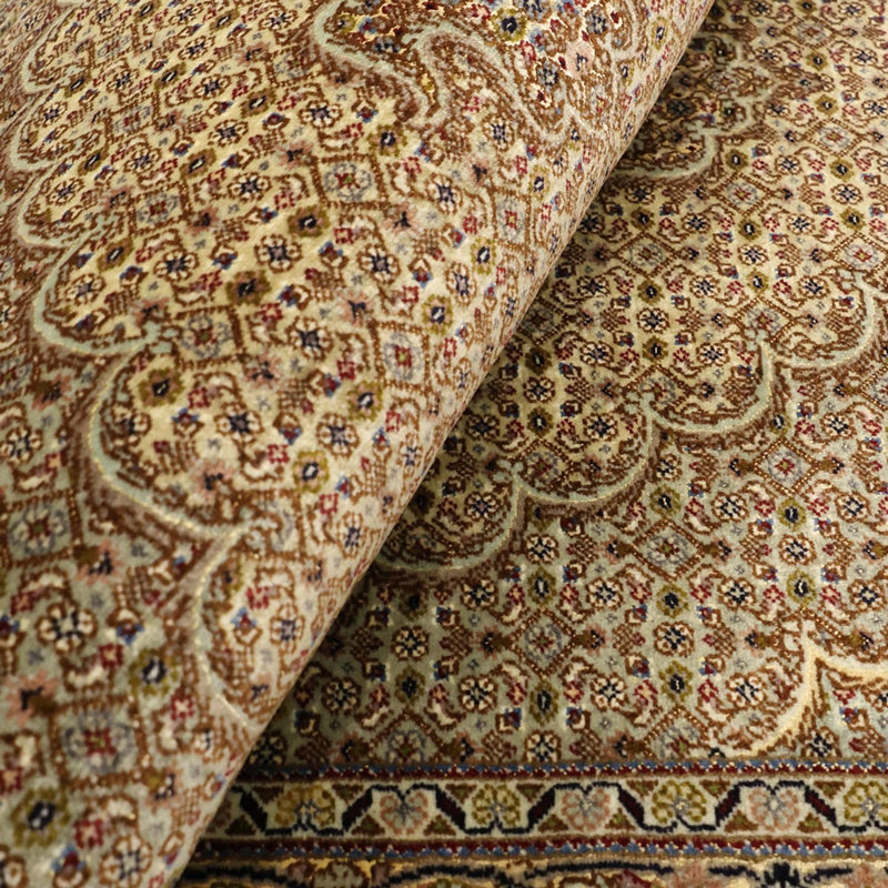 Täbriz Teppich 102x148cm - Perserteppich - sand