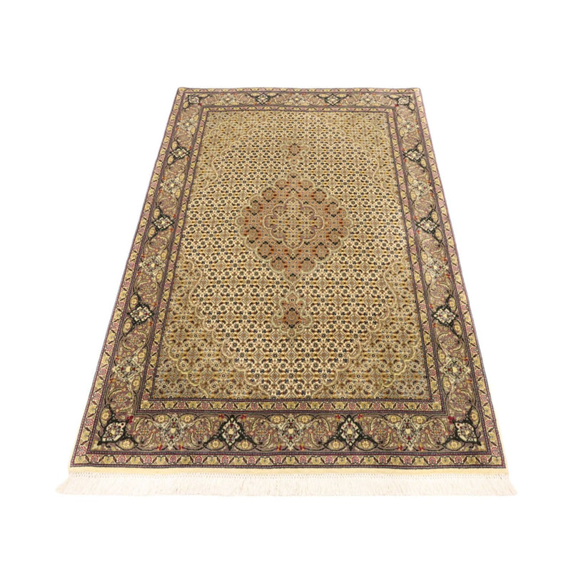 Täbriz - 50 Raj Teppich 101x152cm - Perserteppich - sand