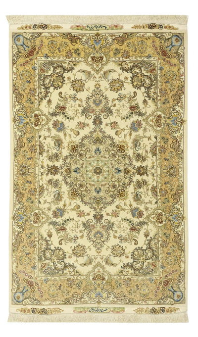 Täbriz - 50 Raj Teppich 99x160cm - Perserteppich - beige