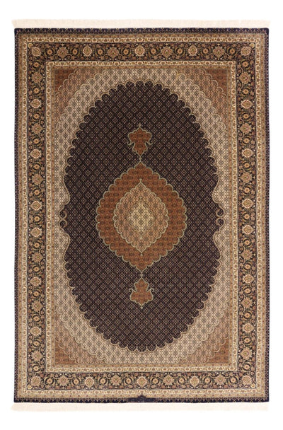 Täbriz Teppich 204x299cm - Perserteppich - dunkelbeige