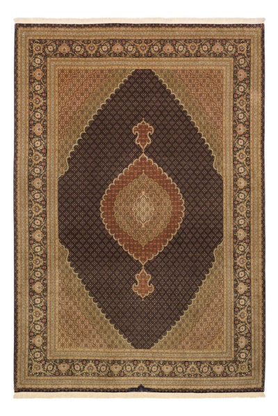 Täbriz - 50 Raj Teppich 251x362cm - Perserteppich - dunkelbeige