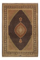 Täbriz - 50 Raj Teppich 251x362cm - Perserteppich - dunkelbeige