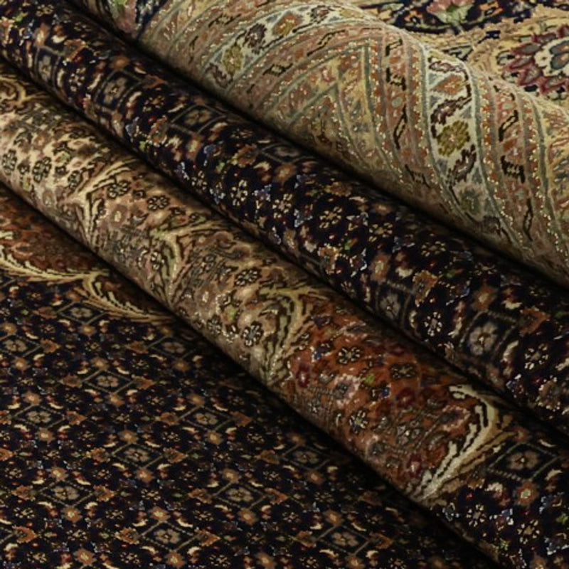 Täbriz - 50 Raj Teppich 251x362cm - Perserteppich - dunkelbeige