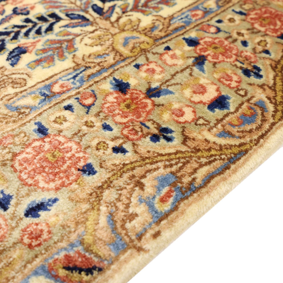 Kerman Teppich 97x144cm - Perserteppich - beige