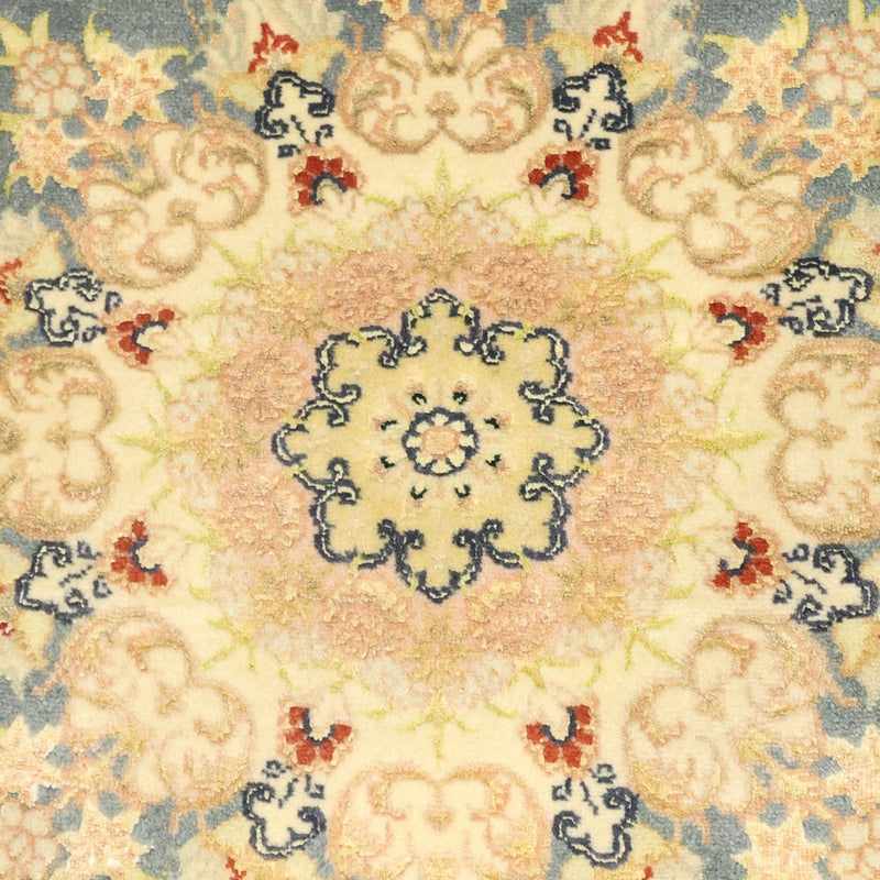 Täbriz Teppich 81x119cm - Perserteppich - hellblau