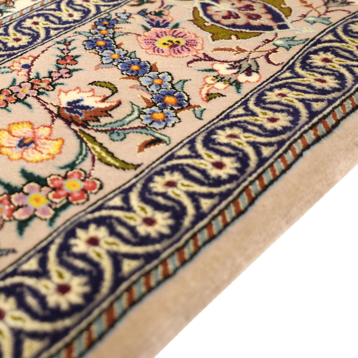 Isfahan Teppich 111x171cm - Perserteppich - dunkelbeige
