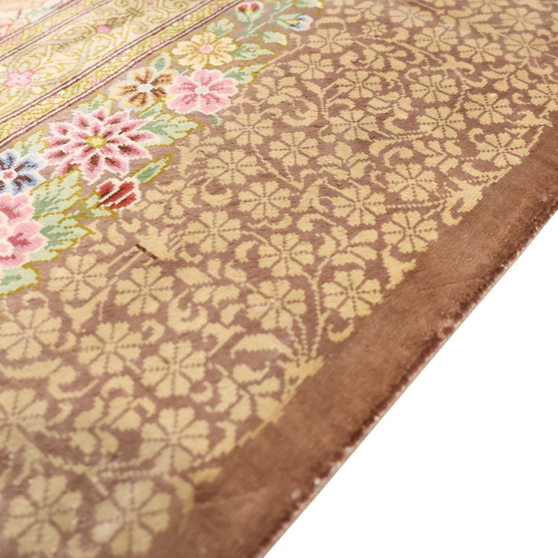 Ghom Teppich 101x165cm - Perserteppich - hellbeige