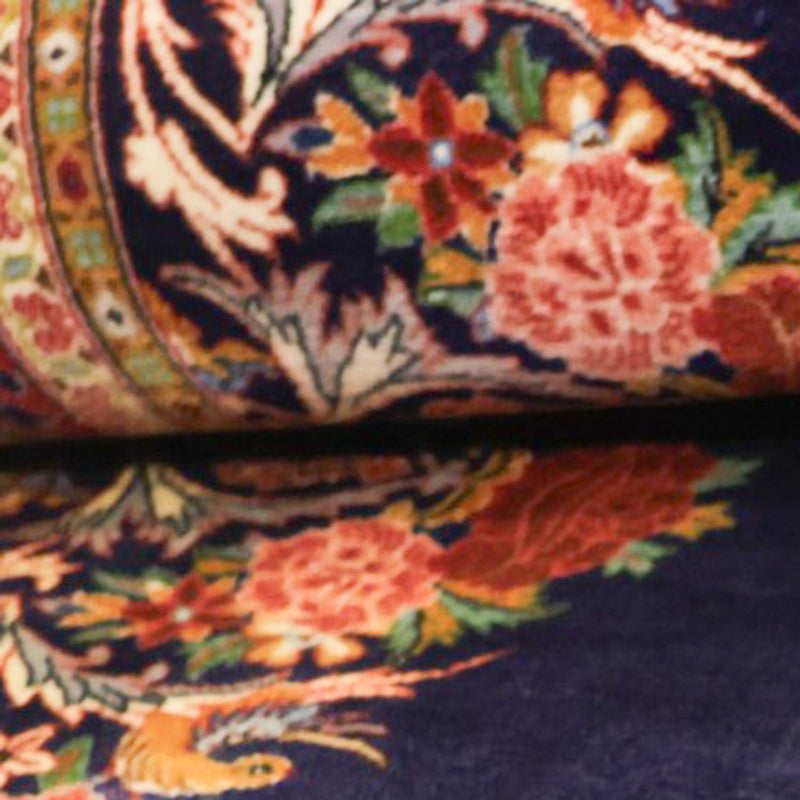 Sarough Teppich 105x159cm - Perserteppich - dunkelblau