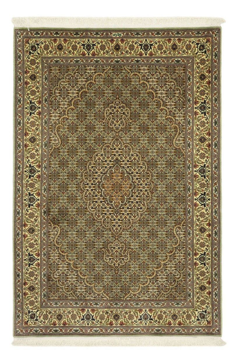 Täbriz - 50 Raj Teppich 100x151cm - Perserteppich - olivgrün