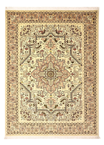 Täbriz Teppich 147x203cm - Perserteppich - beige