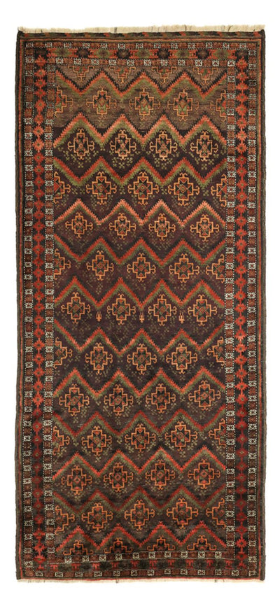 Belutsch Teppich 141x294cm - Orientteppich - dunkelbeige