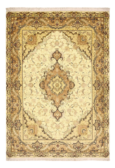 Täbriz - 50 Raj Teppich 149x208cm - Perserteppich - beige