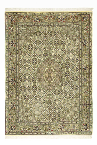 Täbriz - 50 Raj Teppich 105x148cm - Perserteppich - sand