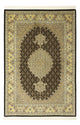 Täbriz - 50 Raj Teppich 100x148cm - Perserteppich - olivgrün
