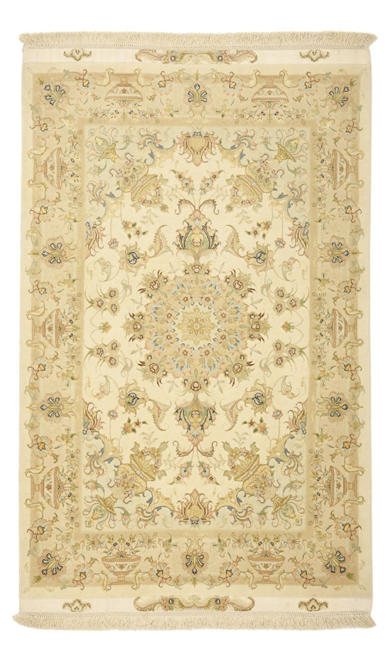 Täbriz - 60 Raj Teppich 98x159cm - Perserteppich - beige