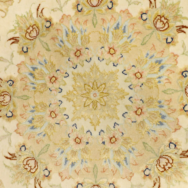 Täbriz - 60 Raj Teppich 98x159cm - Perserteppich - beige