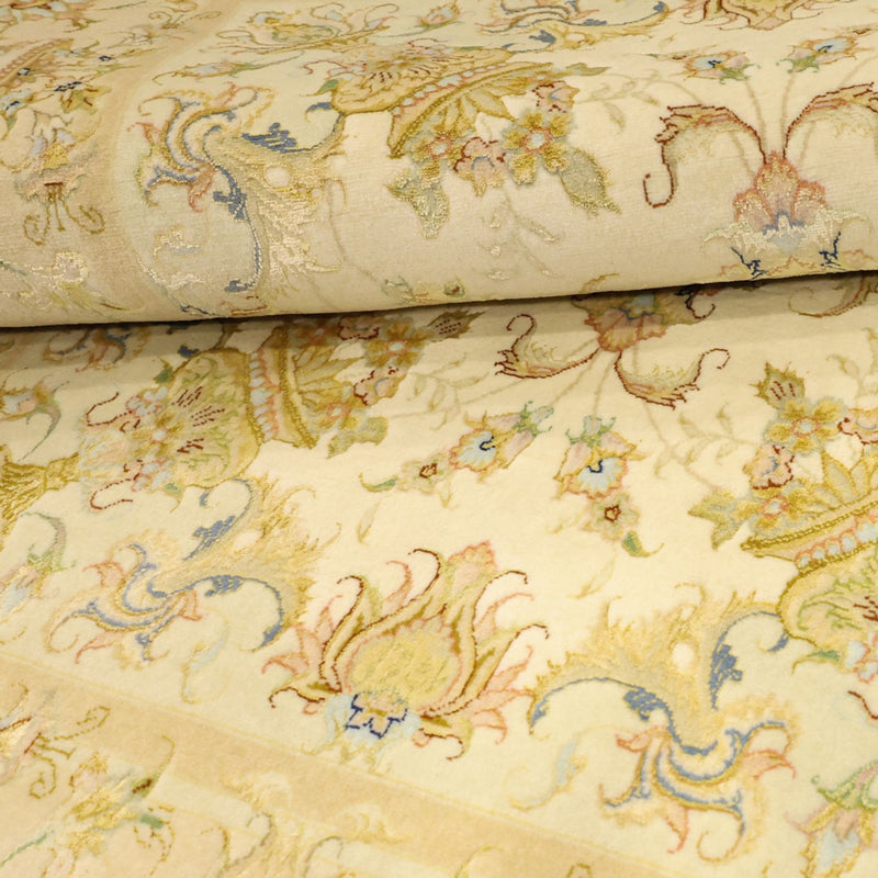 Täbriz - 60 Raj Teppich 98x159cm - Perserteppich - beige