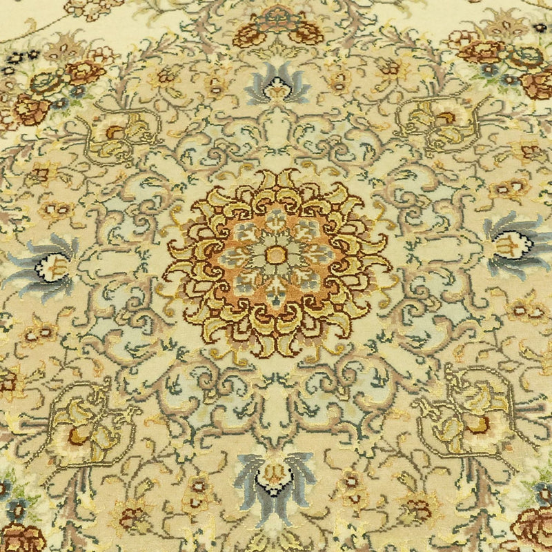 Täbriz - 60 Raj Teppich 145x206cm - Perserteppich - beige