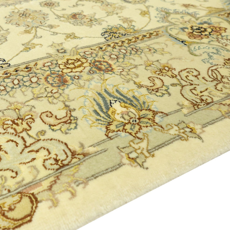 Täbriz - 60 Raj Teppich 145x206cm - Perserteppich - beige