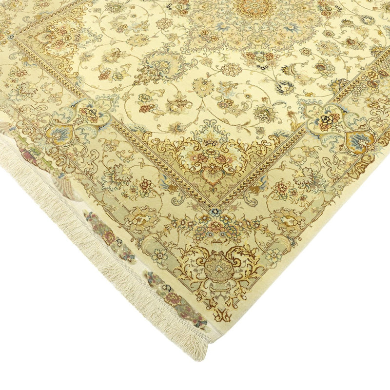 Täbriz - 60 Raj Teppich 145x206cm - Perserteppich - beige