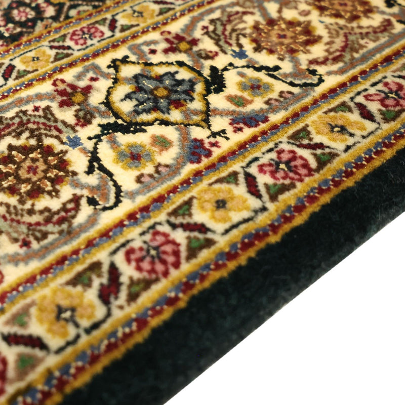 Täbriz - 50 Raj Teppich 106x144cm - Perserteppich - olivgrün