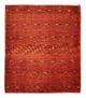 Kaschkuli Teppich 101x111cm - Perserteppich - dunkelrot