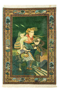 Täbriz - 50 Raj Teppich 103x153cm - Perserteppich - mehrfarbig – product image