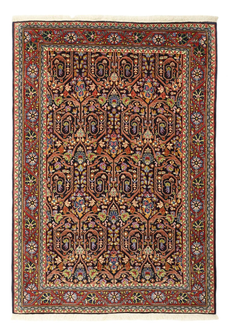 Sarough Teppich 103x147cm - Perserteppich - dunkelrot
