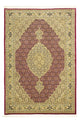 Täbriz - 50 Raj Teppich 99x149cm - Perserteppich - rot
