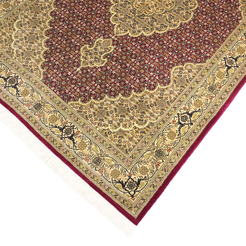 Täbriz - 50 Raj Teppich 99x149cm - Perserteppich - rot