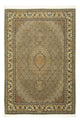 Täbriz - 50 Raj Teppich 100x149cm - Perserteppich - olivgrün